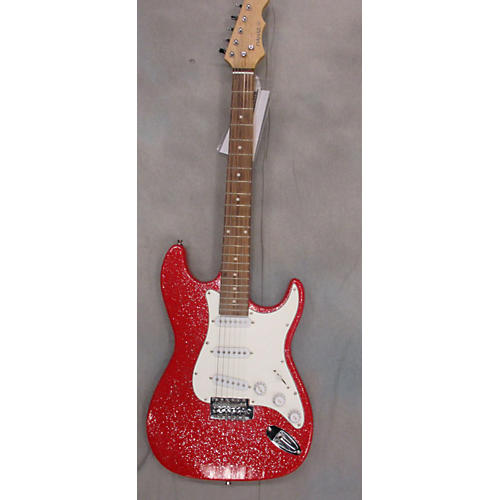 Used Mahar S Style Red Sparkle Solid Body Electric Guitar Guitar Center