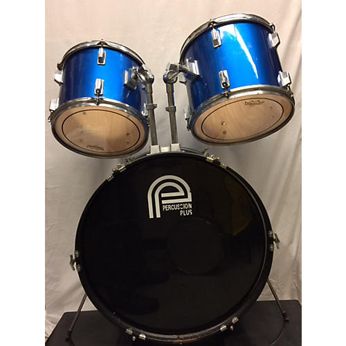 Used Percussion Plus 4 piece Drum Set Blue Drum Kit Blue Guitar Center