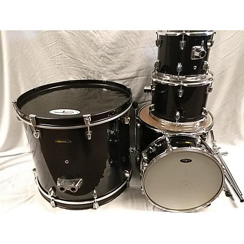 Used Sound Percussion 5 piece SP Black Drum Kit Black Guitar Center