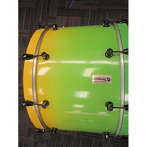 Used Tempus 4 piece Custom Atomic Punch Drum Kit Atomic Punch Guitar