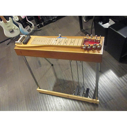 Used Texas Longhorn 8 String Pedal Steel Natural Lap Steel Guitar Center