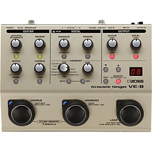 Boss VE-8 Acoustic Singer Multi-Effects Pedal by Boss