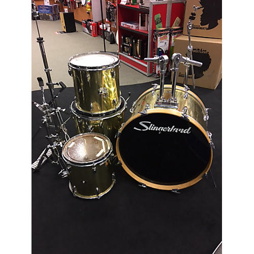 Used Slingerland VINTAGE Drum Kit Gold Guitar Center