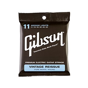 Gibson VR11 Vintage Reissue Pure Nickel Electric Guitar Strings by Gibson