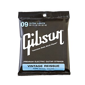 Gibson VR9 Vintage Reissue Pure Nickel Electric Guitar Strings by Gibson