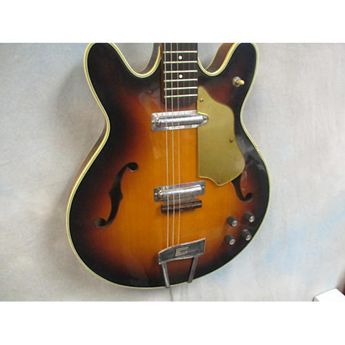 Vintage 1967 Coral Firefly Sunburst Hollow Body Electric Guitar