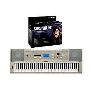 Yamaha YPG-235 76 Key Portable Grand Piano Keyboard with D2 Survival Kit by Yamaha
