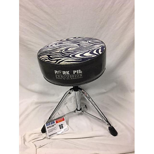 Used Pork Pie Zebra Stripe Throne Drum Throne Guitar Center