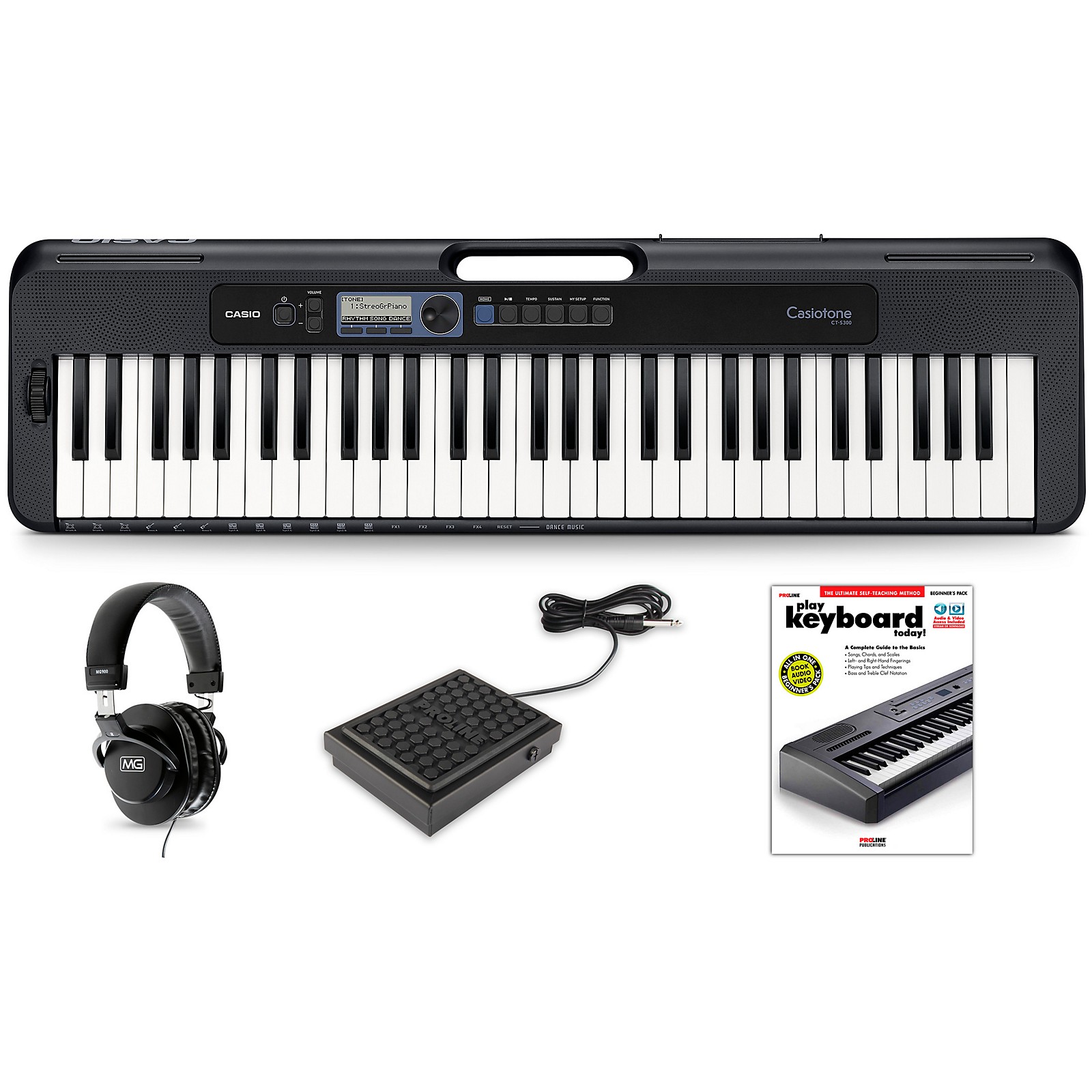 Casio Casiotone Ct S300 Keyboard Essentials Kit Guitar Center - roblox piano keyboard v11 sheets