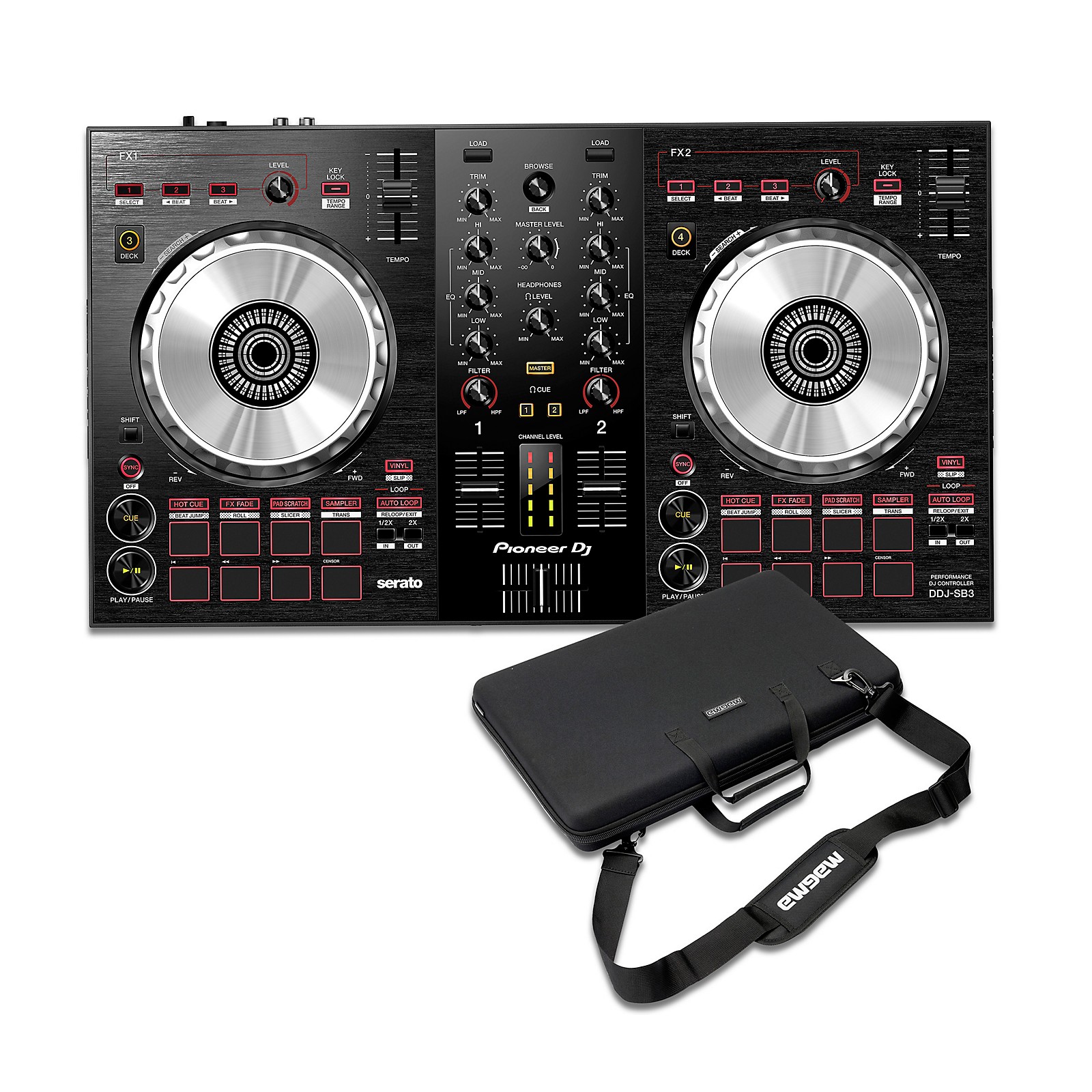 Pioneer Ddj Sb3 Serato Dj Controller With Case Guitar Center