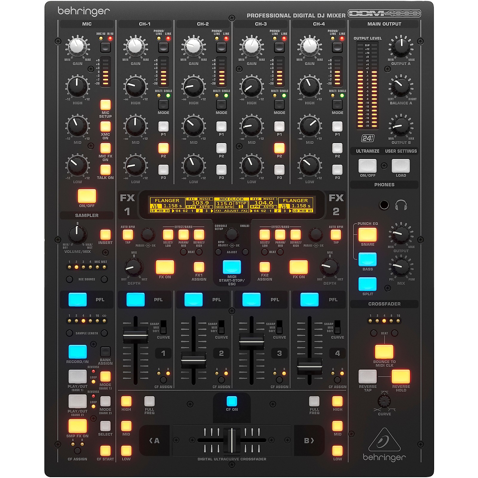Behringer Ddm4000 Pro Digital Dj Mixer Guitar Center