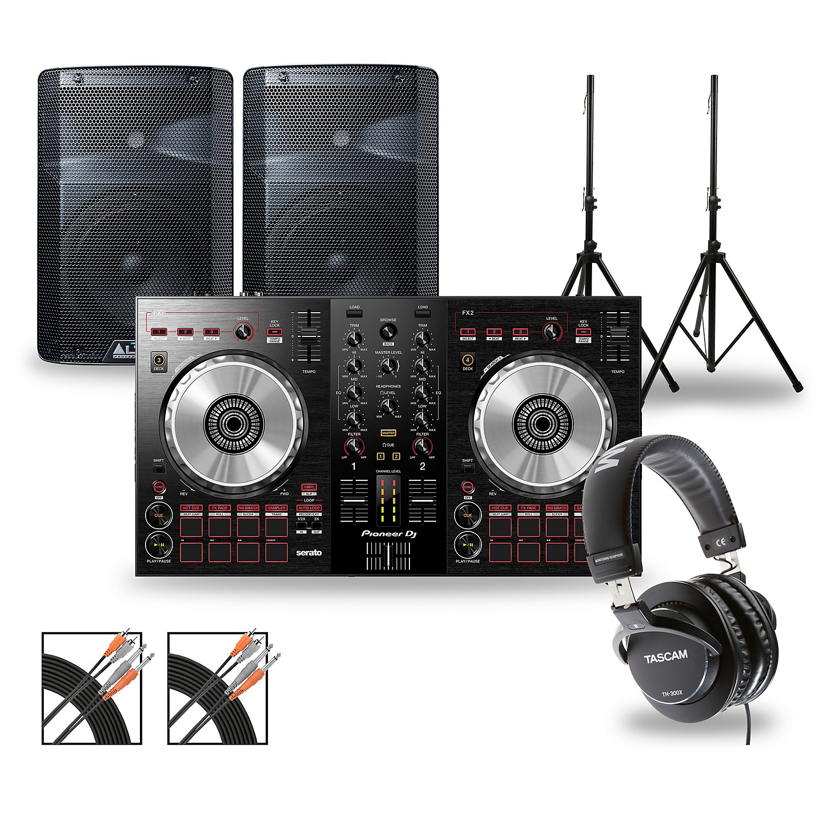 Pioneer Dj Package With Ddj Sb3 Controller And Alto Tx2 Series Speakers Guitar Center