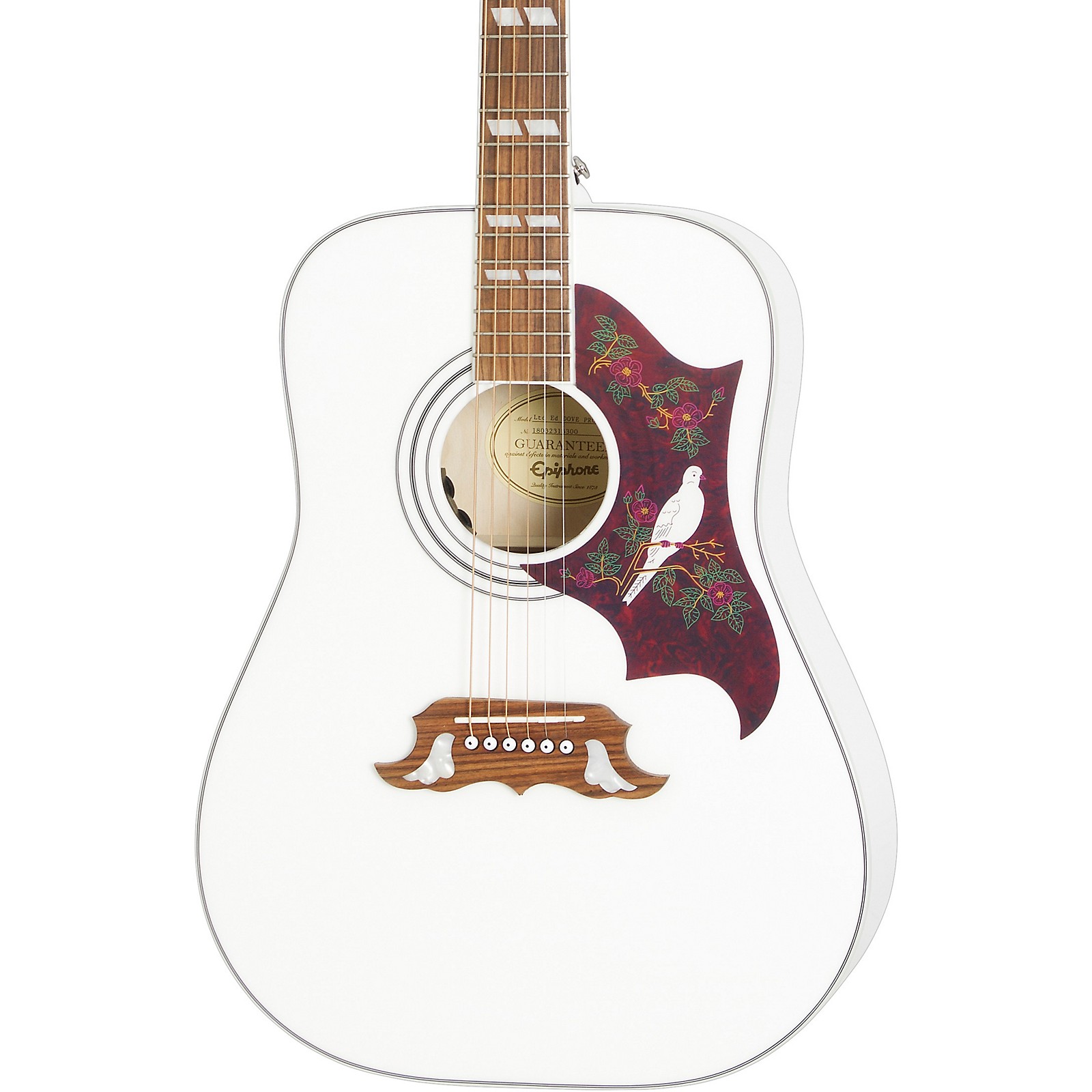 Epiphone Limited Edition Dove Pro Acoustic Electric Guitar Alpine White Guitar Center