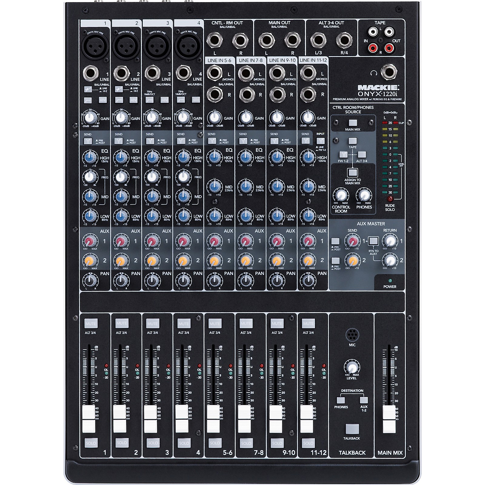 Open Box Mackie Onyx 12i Firewire Mixer Guitar Center