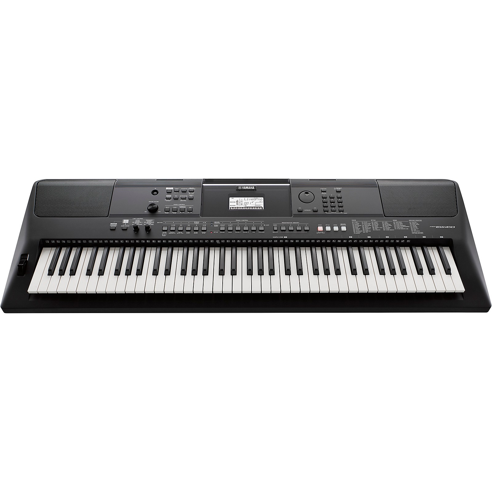 Yamaha Psr Ew410 76 Key Portable Keyboard Guitar Center - roblox piano keyboard v11 song of healing youtube