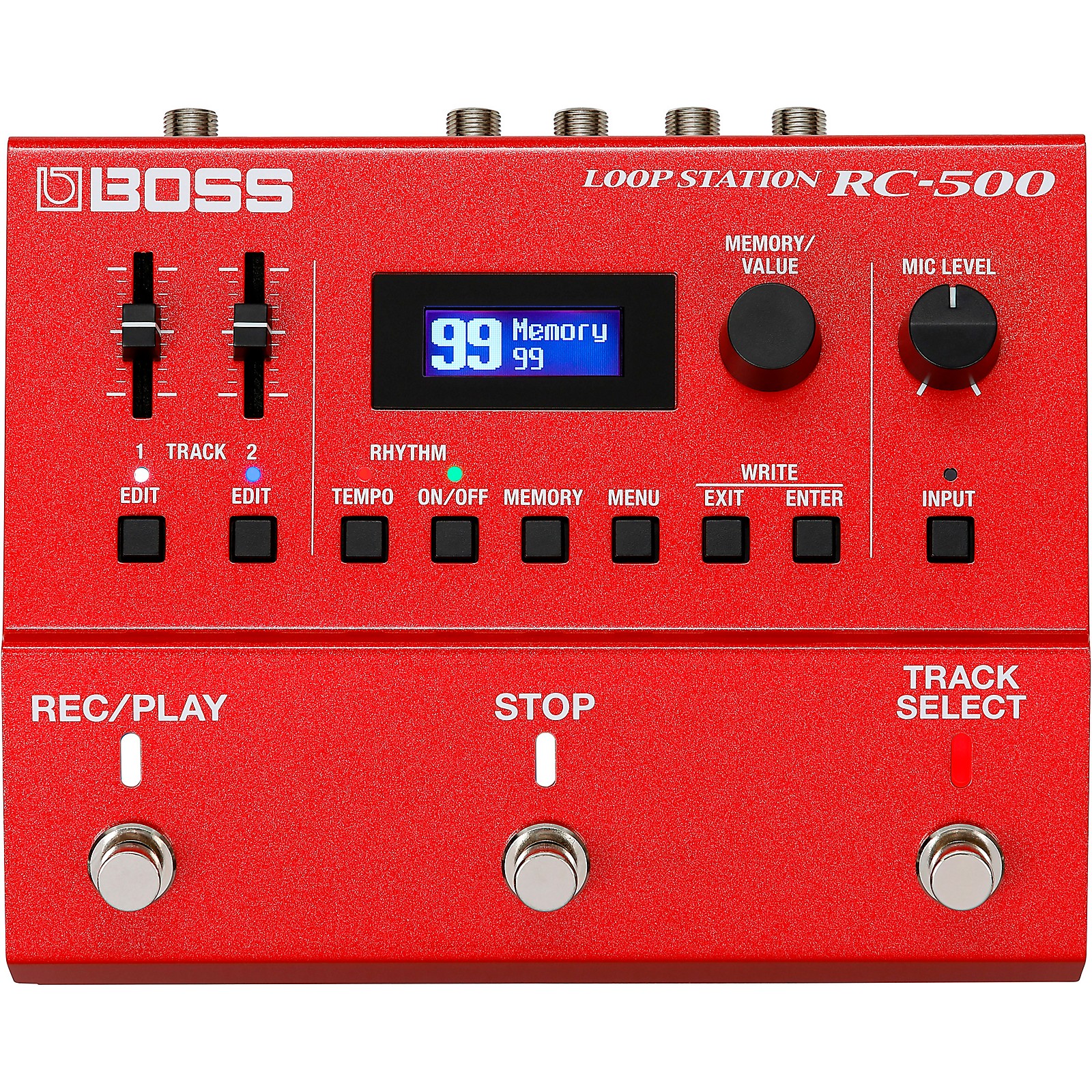 Boss Rc 500 Loop Station Effects Pedal Red Guitar Center