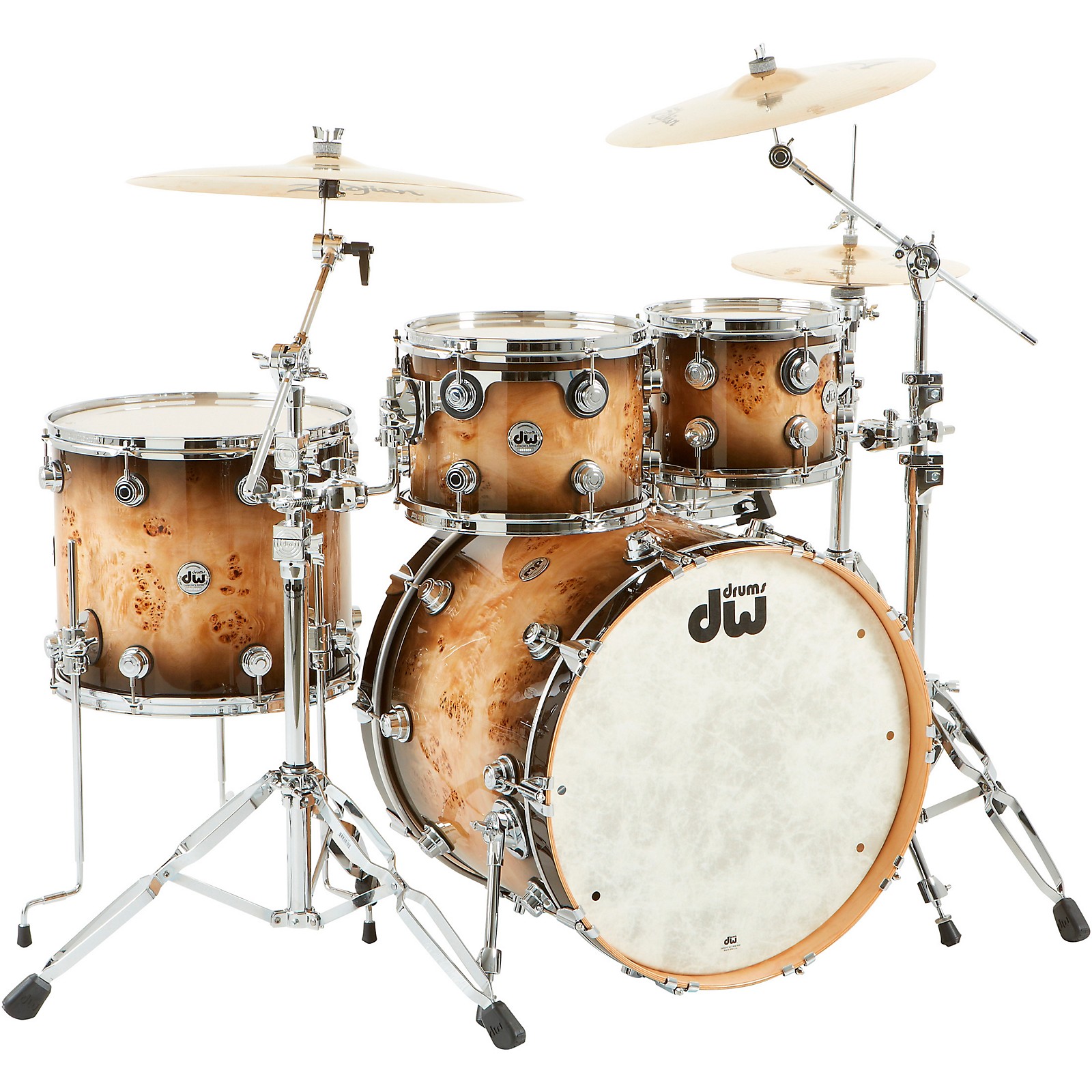 DW DW Collector's Series Pure Maple Exotic 6-pieces One of a Kind Drum Set! 