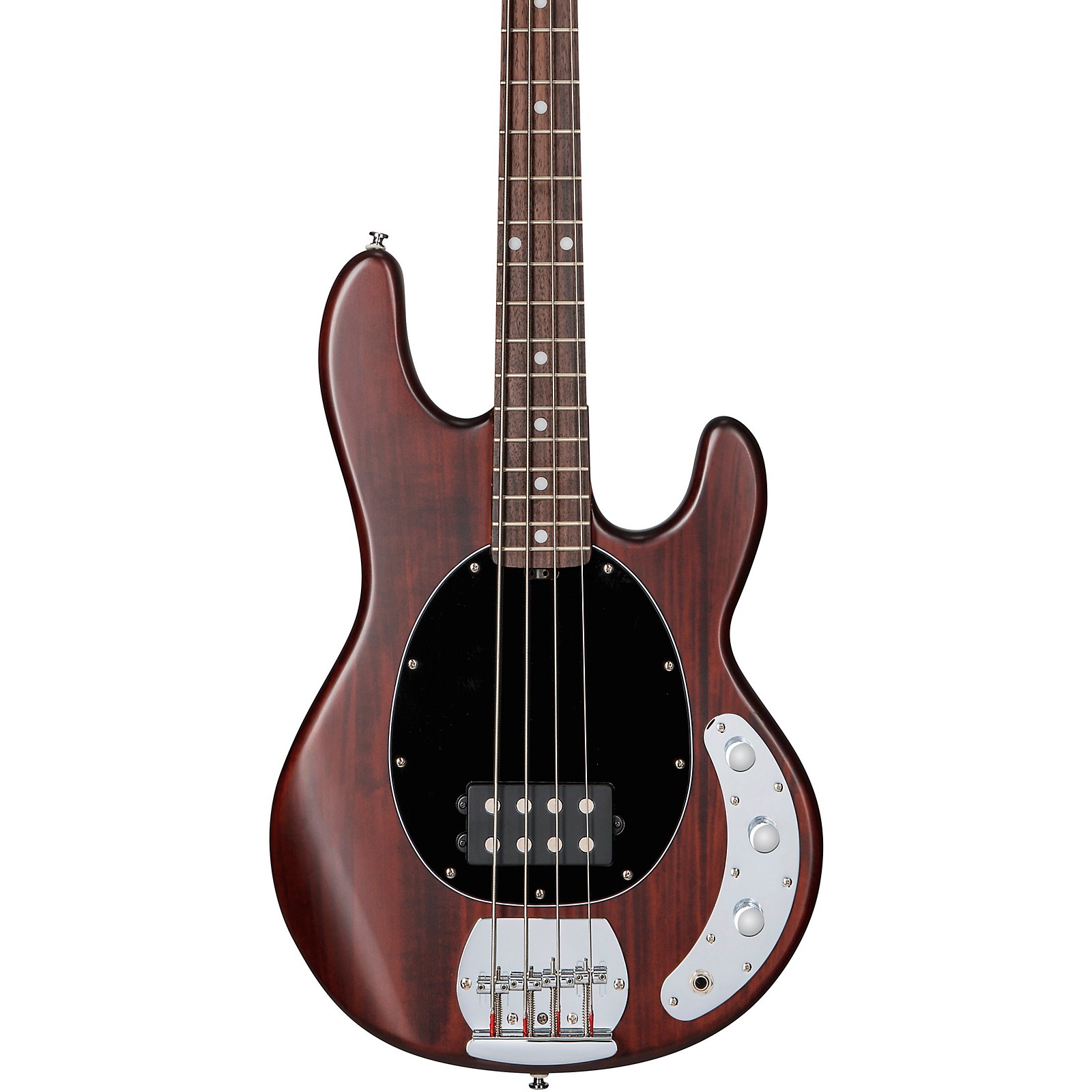 sterling by music man stingray ray4 bass guitar in walnut satin