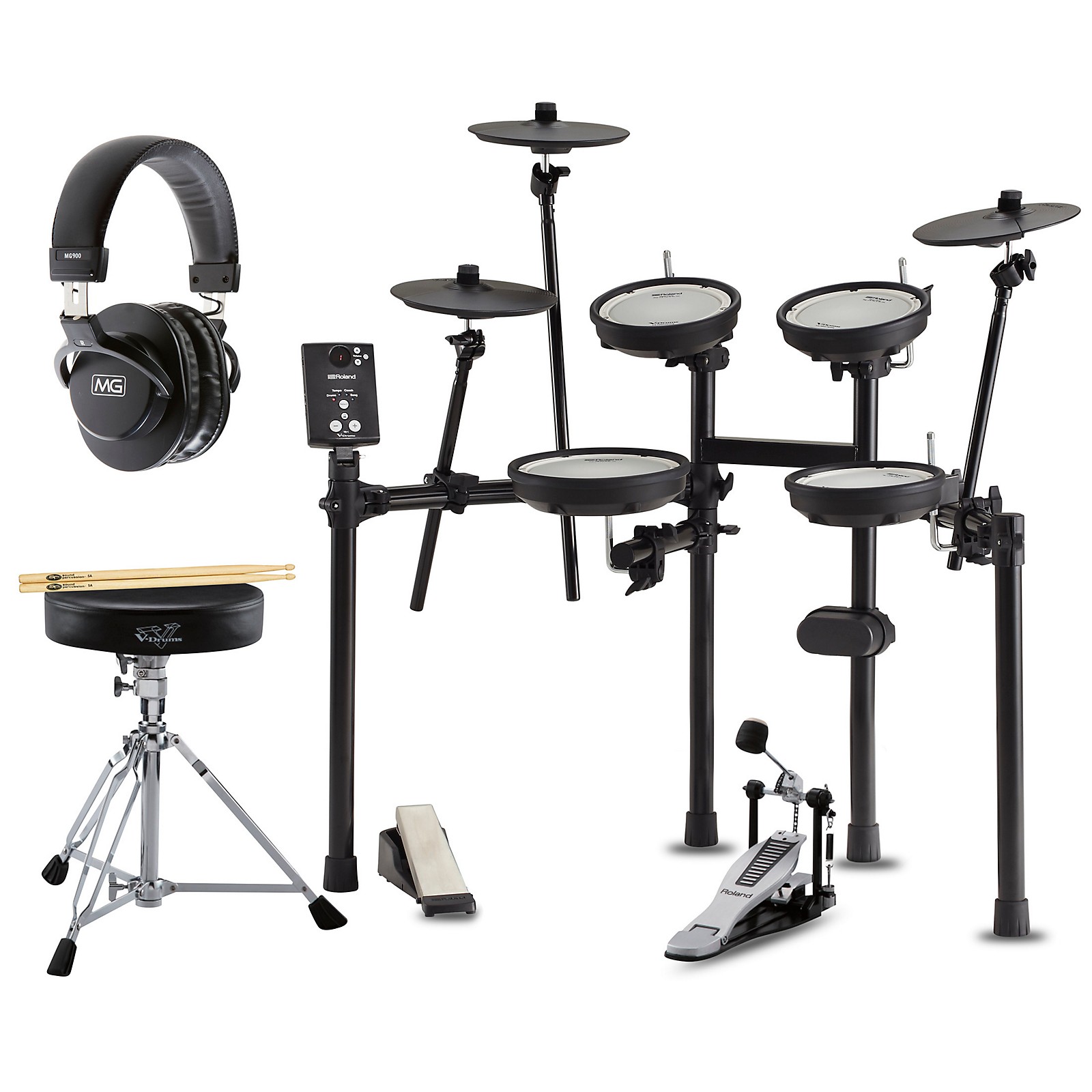 Roland Td 1dmk Electronic Drum Set Premium Bundle Guitar Center