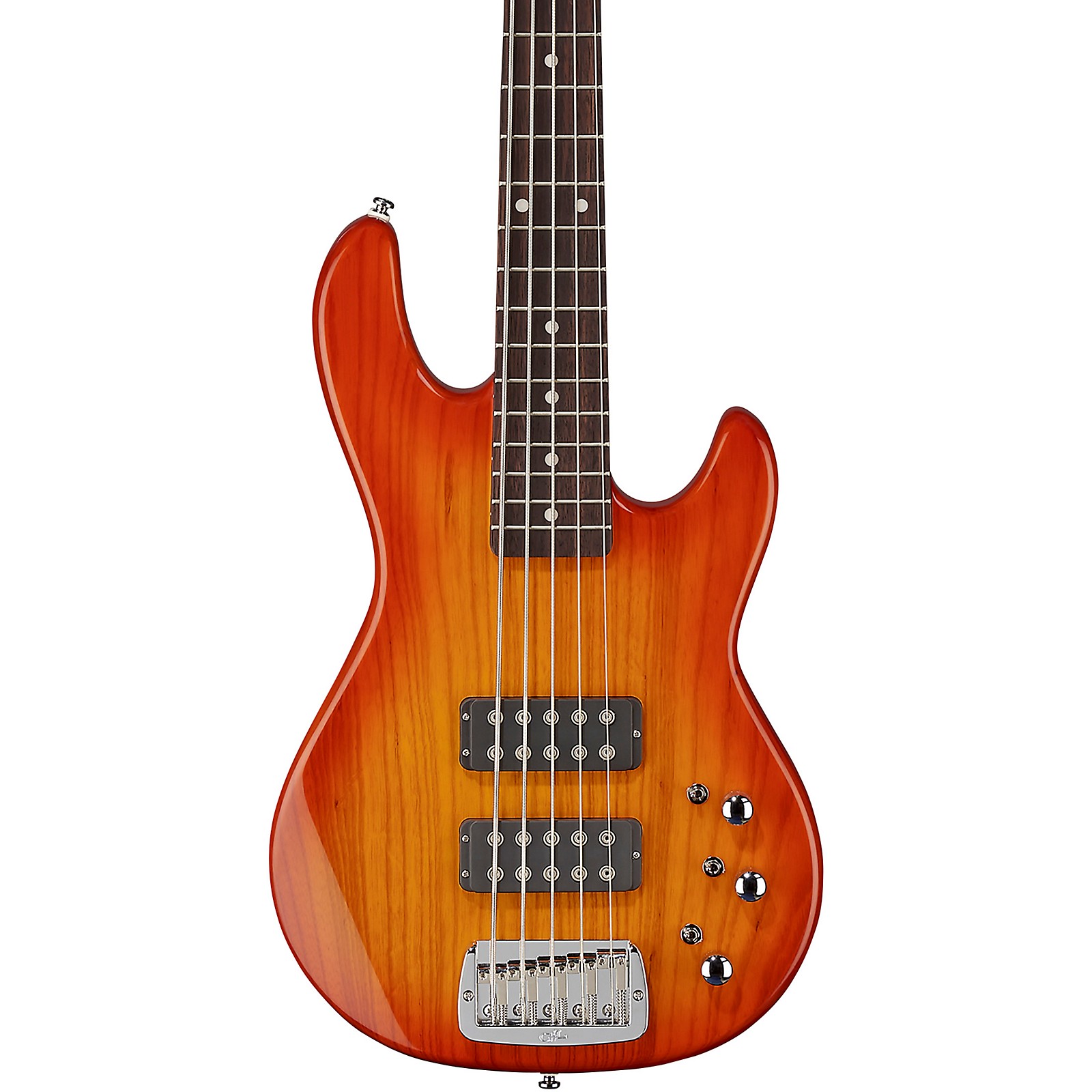 G L Tribute L2500 5 String Electric Bass Guitar Honey Burst Rosewood Fretboard Guitar Center