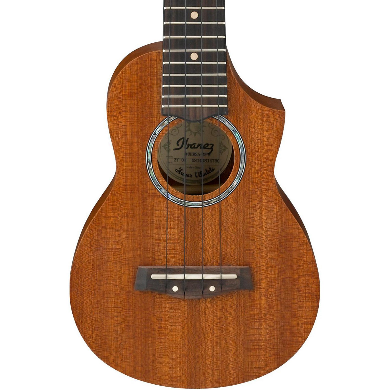 Ibanez UEWS5-OPN Ukulele, Open Pore Natural