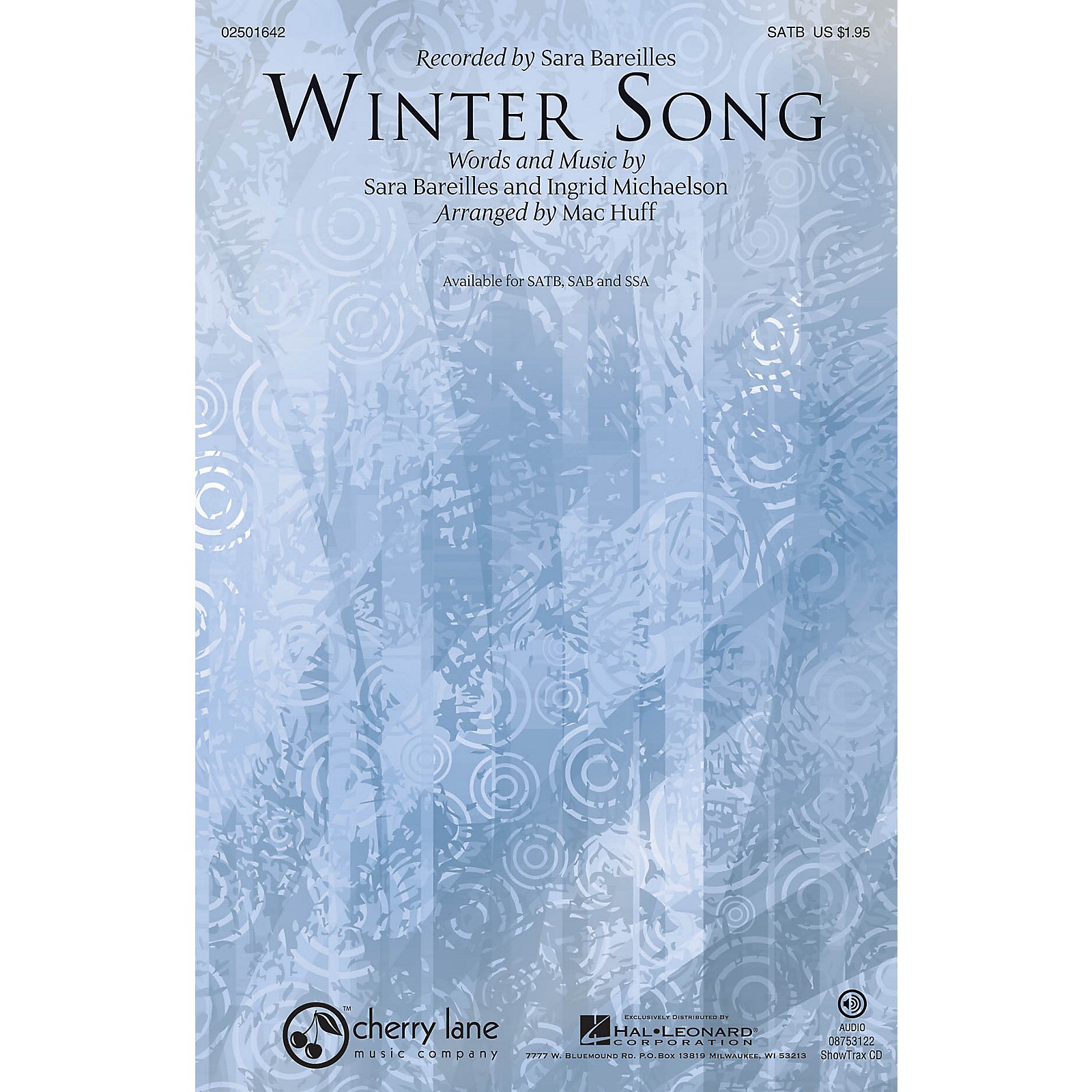 Download Hal Leonard Winter Song Ssa By Sara Bareilles Arranged By Mac Huff Guitar Center