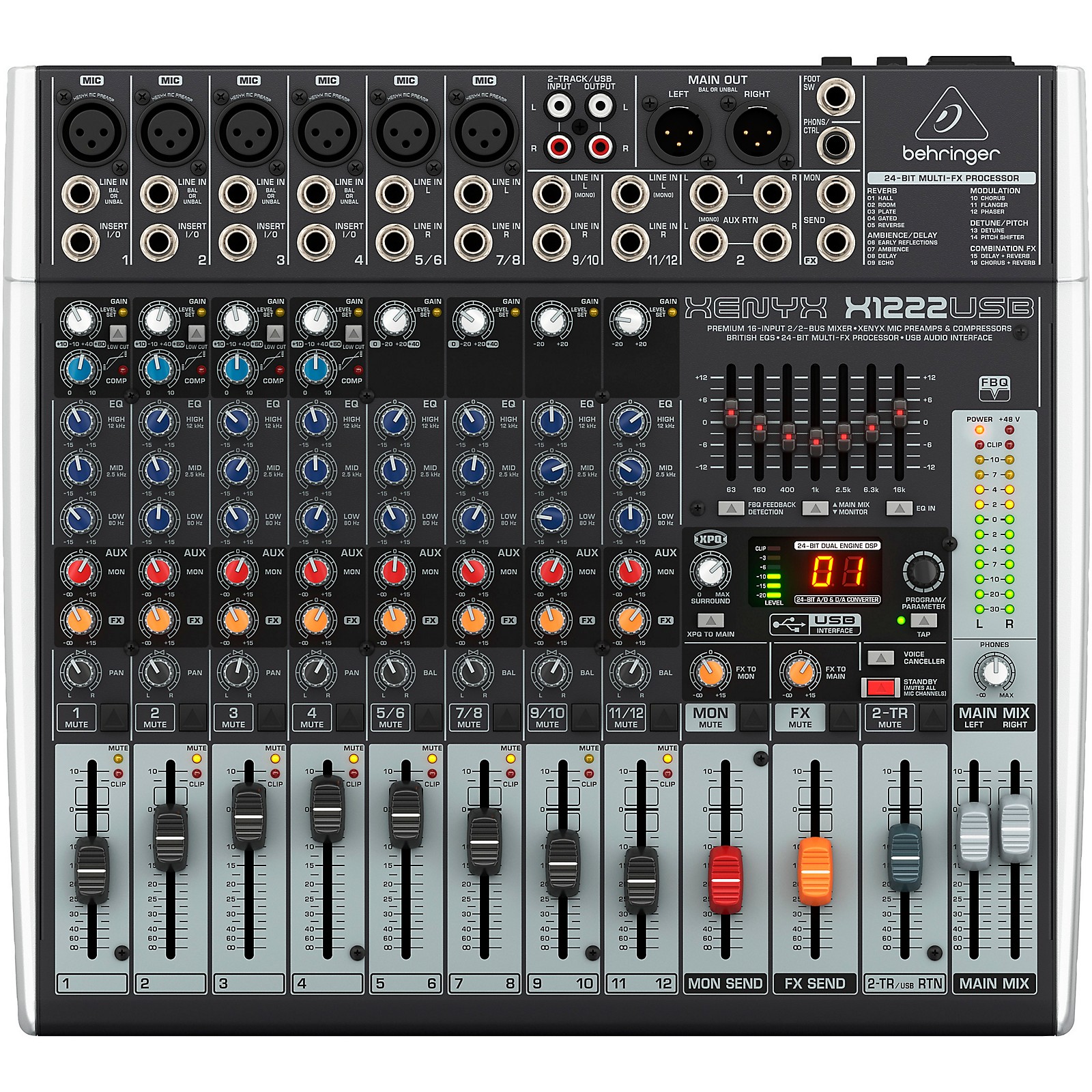 Behringer Xenyx X1222usb Usb Mixer With Effects Guitar Center