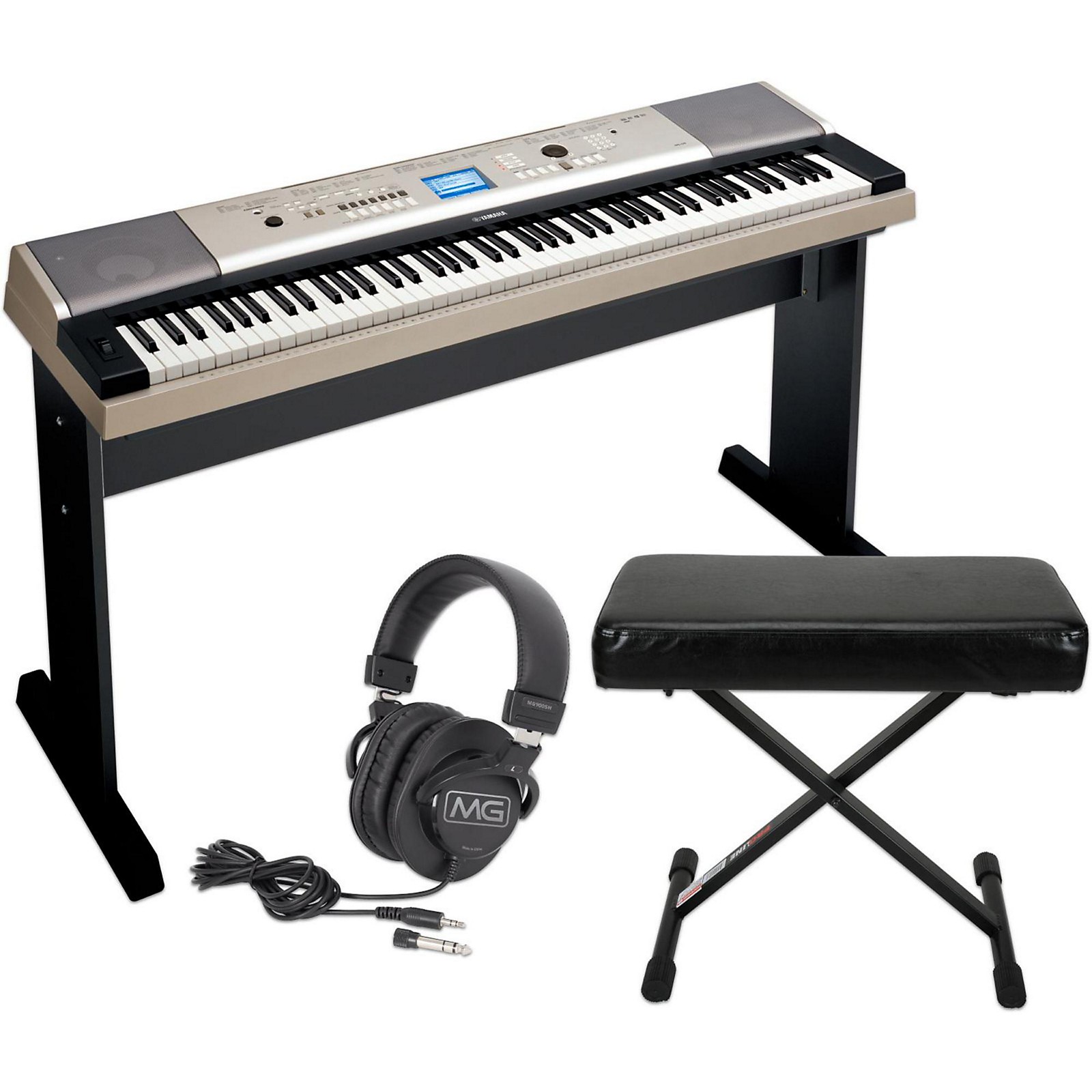 Yamaha Ypg535 88key Portable Grand Piano Keyboard With Bench And Headphones Guitar Center - roblox piano keyboard v11 song of healing youtube