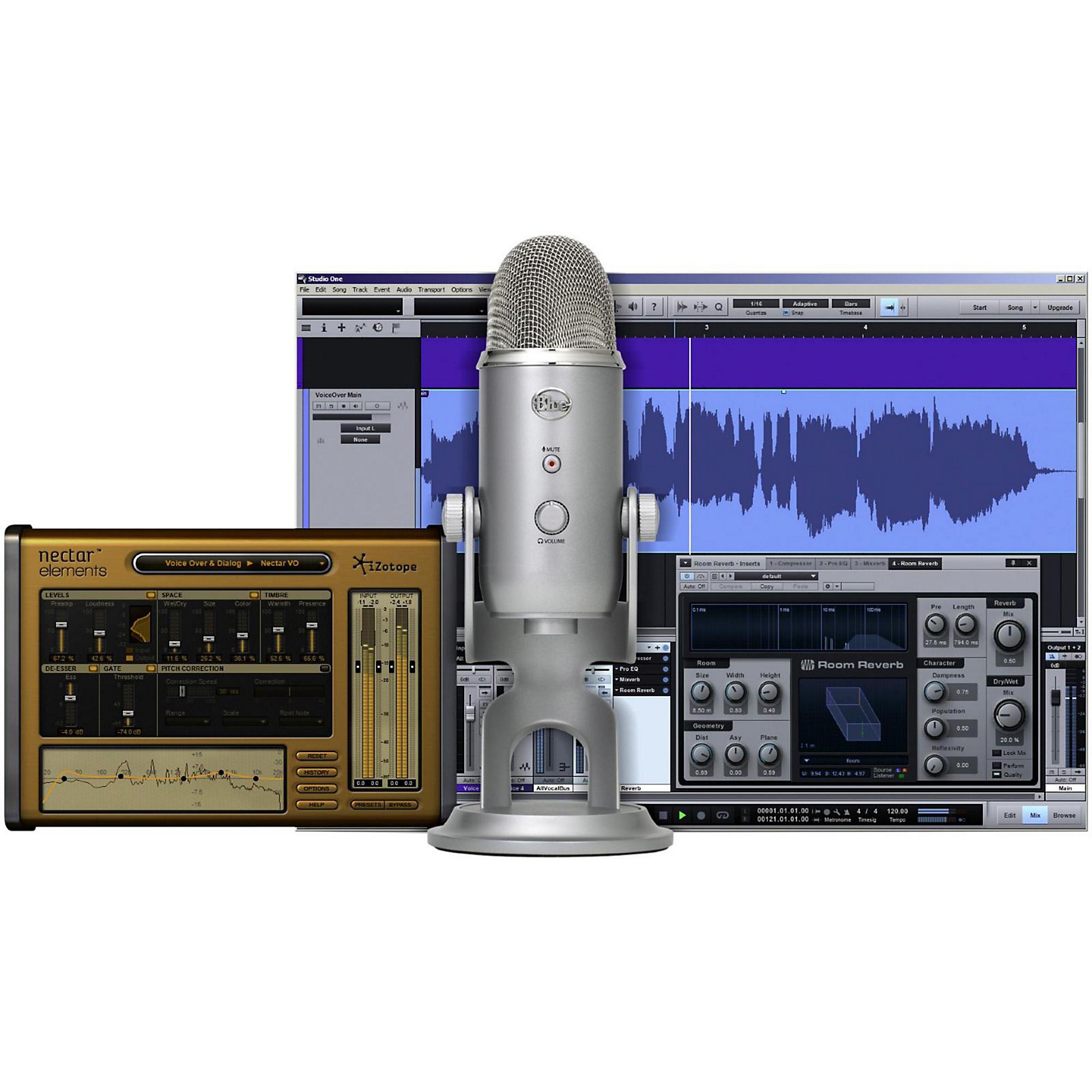 Blue Yeti Studio Usb Ios Microphone With 100 In Software Guitar Center