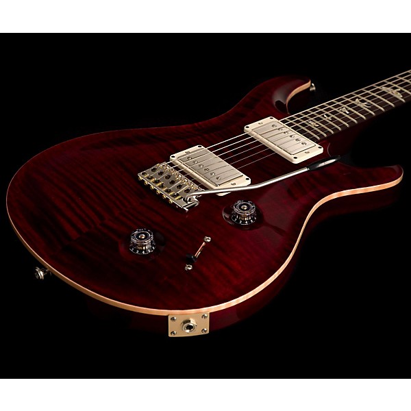 PRS Custom 22 Flame Top Electric Guitar with Pattern/Thin Neck Black Cherry