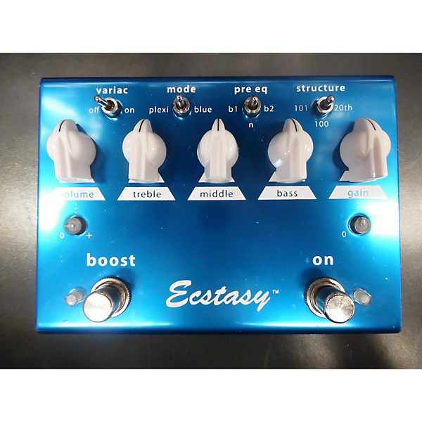 Used Bogner Ecstasy Blue Overdrive Blue Effect Pedal
