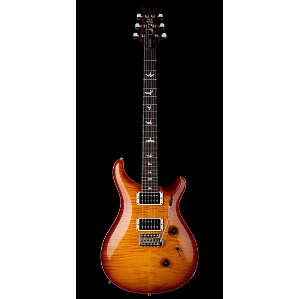 PRS Custom 24 Flame 10 Top Electric Guitar with Pattern/Thin Neck Vintage Sunburst