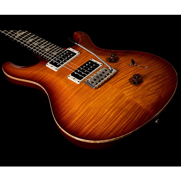 PRS Custom 24 Flame 10 Top Electric Guitar with Pattern/Thin Neck Vintage Sunburst