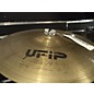 Used UFIP 16in Class Series Earcreated Cymbals Cymbal thumbnail