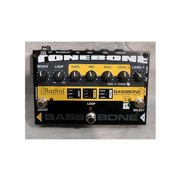 Used Radial Engineering Bassbone Bass Pre DI V2 BLACK Bass Effect Pedal