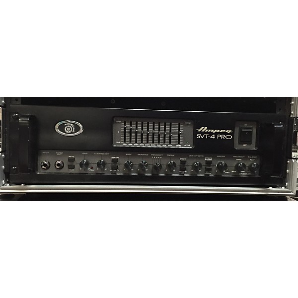 Used Ampeg SVT4PRO 1200W / 1600W Gray Bass Amp Head