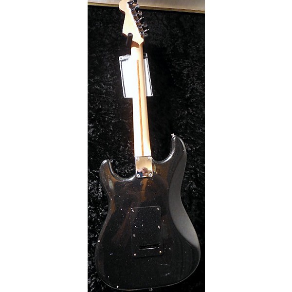 Used Standard Stratocaster RL Luthier Ghost Flame Metallic Black/gold Flame Solid Body Electric Guitar