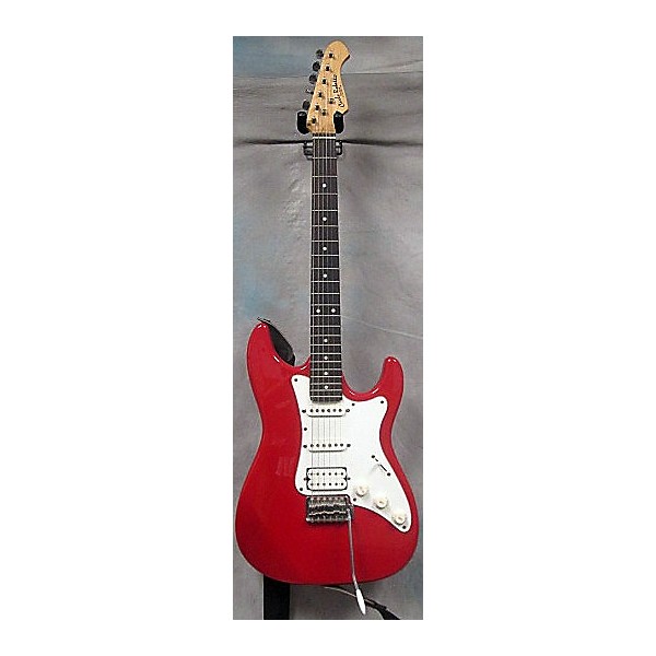 Used DOUBLE CUTAWAY ELECTRIC Red Solid Body Electric Guitar