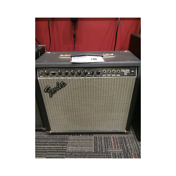 Used Fender PRINCETON 112 PLUS Black And Silver Guitar Combo Amp