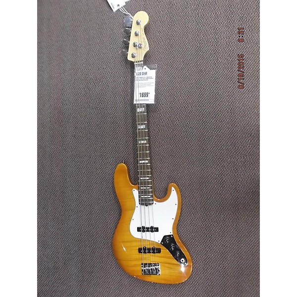 Used American Select Jazz Bass Amber Burst Electric Bass Guitar