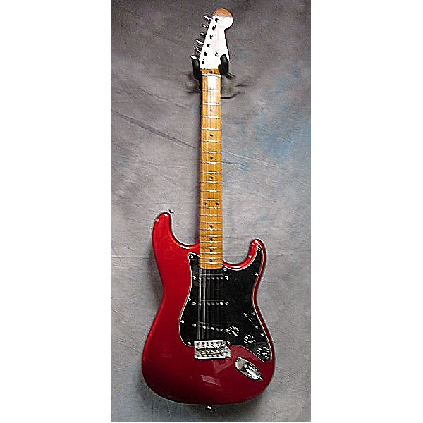 Used MIJ Stratocaster (Guard) Candy Apple Red Solid Body Electric Guitar