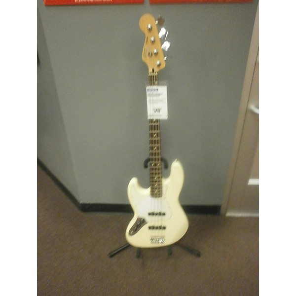 Used Fender Standard Jazz Bass Left Handed White Electric Bass Guitar