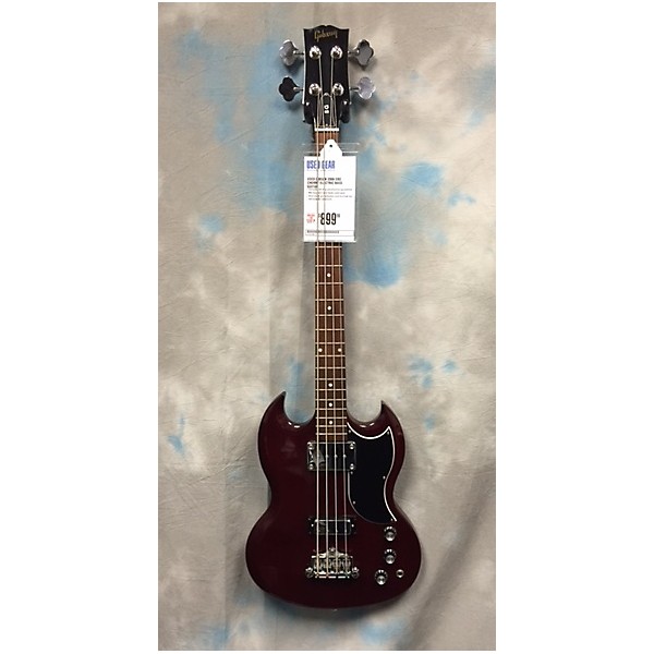 Used EB0 Cherry Electric Bass Guitar