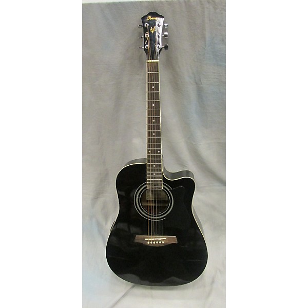 Used Ibanez V70CE Black Acoustic Electric Guitar