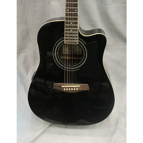 Used Ibanez V70CE Black Acoustic Electric Guitar