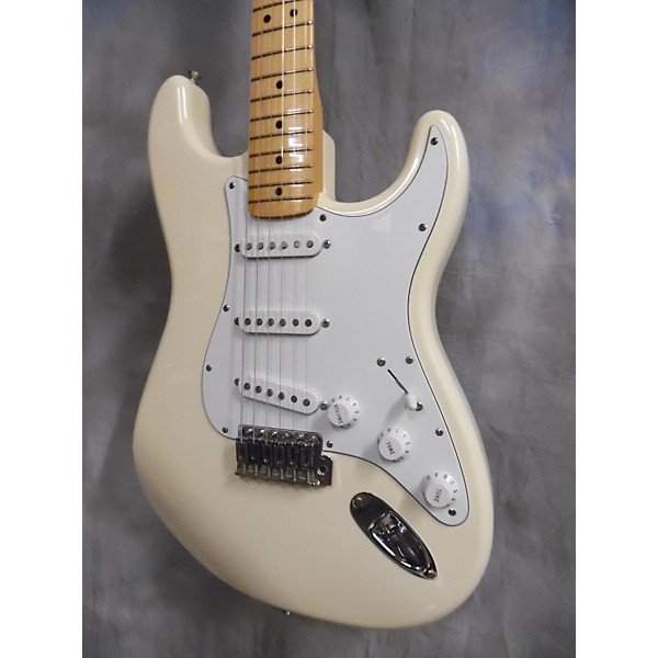 Used Stratocaster Alpine White Solid Body Electric Guitar