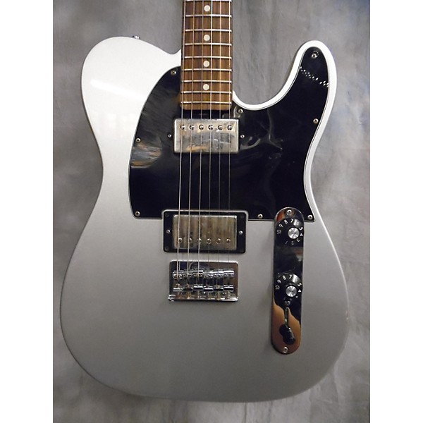 Used Blacktop Telecaster Silver Solid Body Electric Guitar