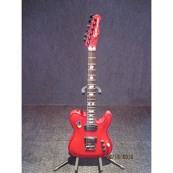 Used SQUIER TELE Red Solid Body Electric Guitar