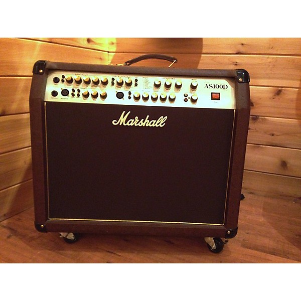 Used Marshall As100d Brown Acoustic Guitar Combo Amp