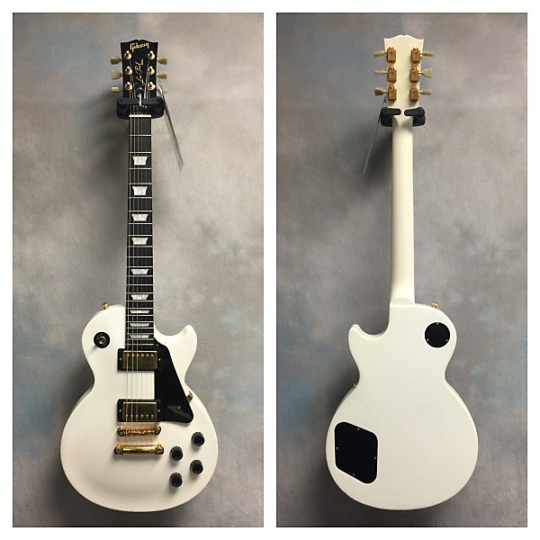 Used Les Paul Studio White Solid Body Electric Guitar
